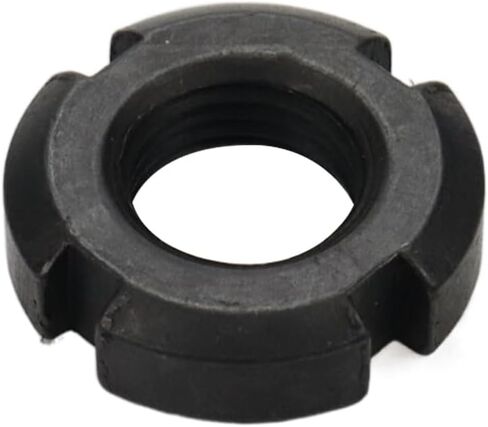Xiaoyztan 10pcs Slotted Nuts High Hardness Carbon Steel 4-Slot Retaining Nuts Lock Nuts (M14x1.5) in Saudi Arabia