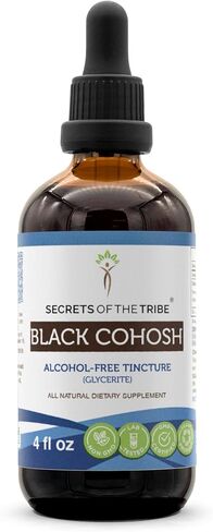 Secrets of the Tribe Black Cohosh Tincture Alcohol-Free Liquid Extract, Responsibly farmed Black Cohosh (Cimicifuga Racemosa) Dried Root (2 FL OZ) in Saudi Arabia