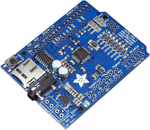 Adafruit Music Maker MP3 Shield لـ Arduino مع مضخم صوت ستيريو 3 وات in Saudi Arabia