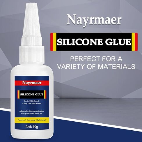 Silicone Glue, 30g Glue for Silicone, Instant Glue for Silicone to Silicone, Super Glue Clear for Silicone, Liquid Silicone, TPE, CAR, TPU, TPR in Kuwait