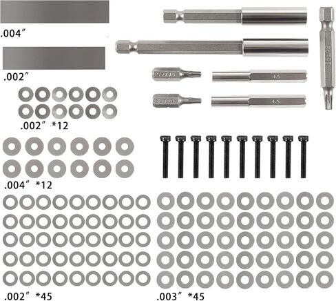Injector Tune Up Shim Kit for 1994-2003 Ford 7.3L Powerstroke, International T444E / DT466e / 1530E. (134PCS) in Saudi Arabia