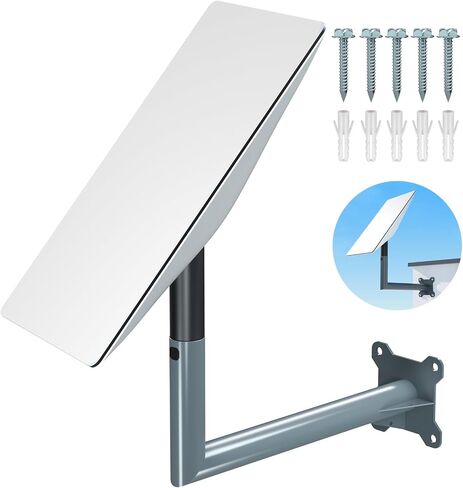 Starlink Long Wall Mount, Starlink Mounting Kit for Starlink Internet Kit Satellite, Roof Pole Mount Long Wall Mount for Starlink, Compatible with V2 Rectangular Dish, Versatile Mounting Solution in Kuwait