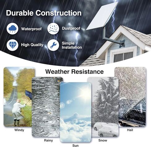 Starlink Long Wall Mount, Starlink Mounting Kit for Starlink Internet Kit Satellite, Roof Pole Mount Long Wall Mount for Starlink, Compatible with V2 Rectangular Dish, Versatile Mounting Solution in Kuwait