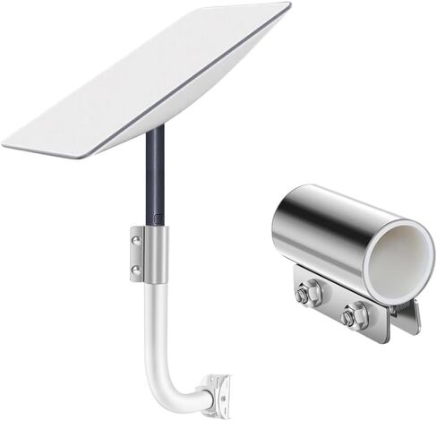 طقم حامل جسر لاسلكي عالمي قوي قابل للتعديل، مجموعة أعمدة تثبيت هوائي طبق الأقمار الصناعية Starlink V2 / محطات الطقس، سهلة التركيب ويمكن إضافة أعمدة أطول مع المحولات in Kuwait