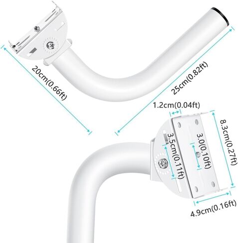 طقم حامل جسر لاسلكي عالمي قوي قابل للتعديل، مجموعة أعمدة تثبيت هوائي طبق الأقمار الصناعية Starlink V2 / محطات الطقس، سهلة التركيب ويمكن إضافة أعمدة أطول مع المحولات in Kuwait