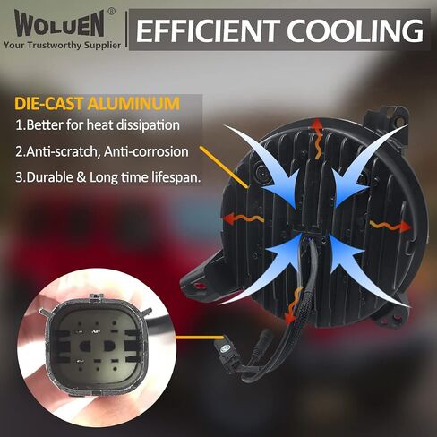 WOLUEN For Je ep JL RGB Halo المصابيح الأمامية ومصابيح الضباب - مصابيح أمامية LED RGB هالو فائقة السطوع 9 بوصة، ضباب RGB 4 بوصة لـ 2018-2023+ Wrangler JL Sahara Rubicon 2020-2023+ Gladiator JT in Saudi Arabia