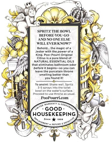 Poo-Pourri Original Citrus 1.4 Ounce-3 Pack, Bottle Tag Included in Saudi Arabia