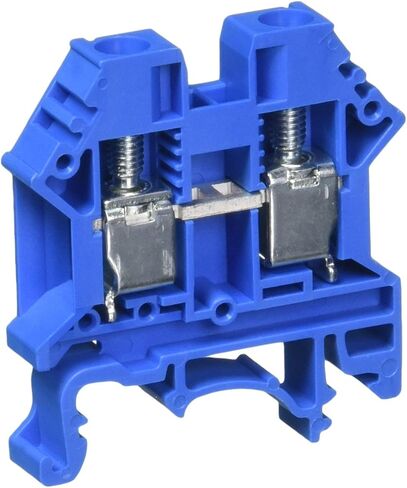 Dinkle DK6N-BL Blue DIN محطة السكك الحديدية نوع المسمار UL 600V 50A 8-20AWG، حزمة من 100 in Saudi Arabia