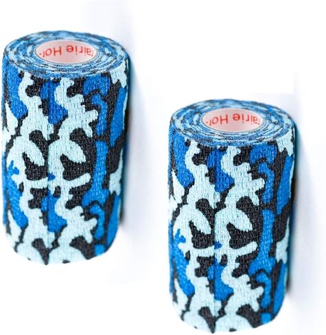 Vet Wrap Tape Self Adhesive Cohesive Bandage, Camo Camouflage Colors Dog Cat Horse Self Stick Adherent Bandaging Tape 3 inch x 5 Yards 2, 4, 6, 12 or 24 Pack in Saudi Arabia