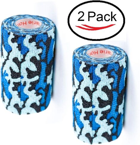 Vet Wrap Tape Self Adhesive Cohesive Bandage, Camo Camouflage Colors Dog Cat Horse Self Stick Adherent Bandaging Tape 3 inch x 5 Yards 2, 4, 6, 12 or 24 Pack in Saudi Arabia