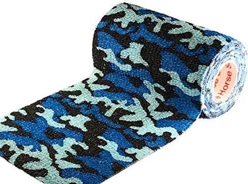 Vet Wrap Tape Self Adhesive Cohesive Bandage, Camo Camouflage Colors Dog Cat Horse Self Stick Adherent Bandaging Tape 3 inch x 5 Yards 2, 4, 6, 12 or 24 Pack in Saudi Arabia