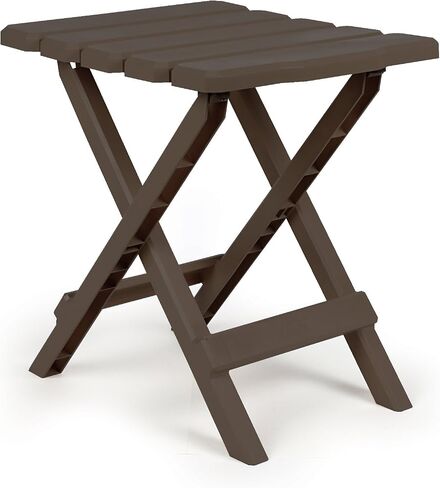 Camco Small Quick-Folding Adirondack Table, Plastic, Mocha in Saudi Arabia