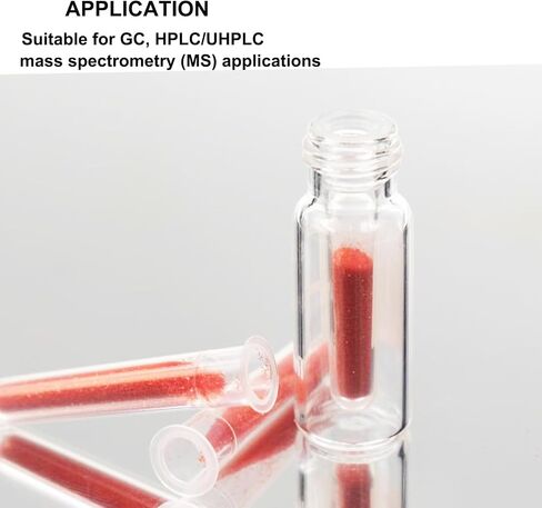PEKYBIO 350ul قاعدة مخروطية مايكرو HPLC GC فيال PP إدراج لقارورة عينة تلقائية 2 مل، بولي بروبيلين، 6 * 29 مم، عبوة من 100 in Saudi Arabia