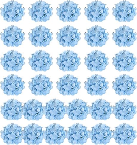 32 قطعة من زهور الكوبية الاصطناعية من Auihiay رؤوس زهرة الكوبية البيضاء مع سيقان لحفلات الزفاف المركزية لتزيين حفلات المنزل والحديقة in Kuwait