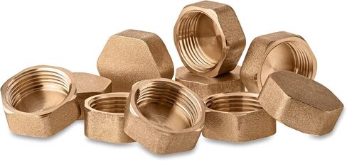Pipe Cap Lid 1" Female Brass Pipe Cap NPT 1 inch Female Pack of 1 in Saudi Arabia