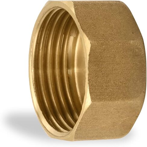 Pipe Cap Lid 1" Female Brass Pipe Cap NPT 1 inch Female Pack of 1 in Saudi Arabia