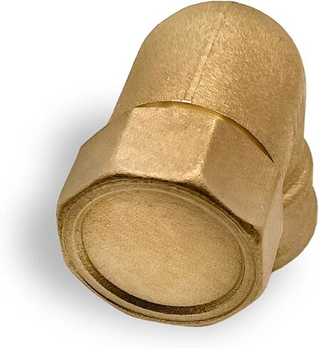 Pipe Cap Lid 1" Female Brass Pipe Cap NPT 1 inch Female Pack of 1 in Saudi Arabia