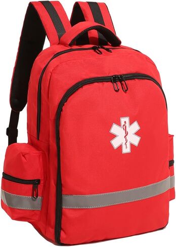 First Aid Backpack Bags Empty First Responder Bag for Trauma Medical Trauma Bag Medication Safety Backpack Rec Travel Paramedic Bag for First Responder Organizer case(Blue bag only) (Blue) in Saudi Arabia