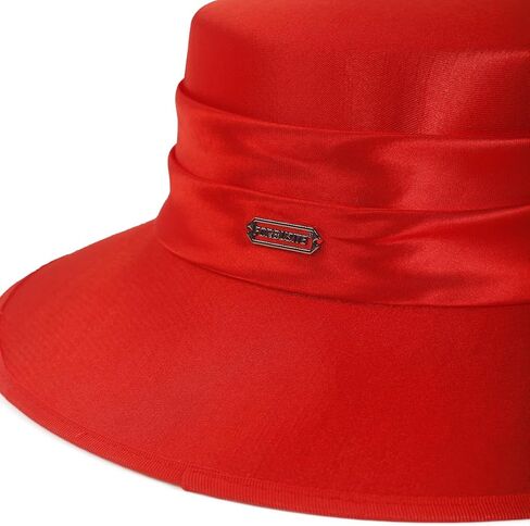 PGTEN Women Satin Dress Church Derby Hats w/Rhinestones - Elegant Headwear for Special Occasions in Saudi Arabia