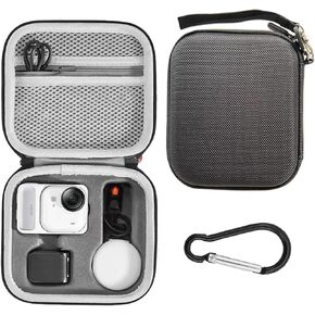 Hard Protective Carrying Case for Insta360 GO Ultra Shockproof Water-Resistant EVA Shell Travel Storage Bag with Custom Fit Compartments, Carabiner Clip and Wrist Strap Ultra Compact Cover Case Bag in Kuwait