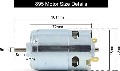 Micro 895 Motor DC12-24V High Power Generator 2.05A 12000RPM Double Ball Bearing Large Tq(Motor Bracket) in Saudi Arabia