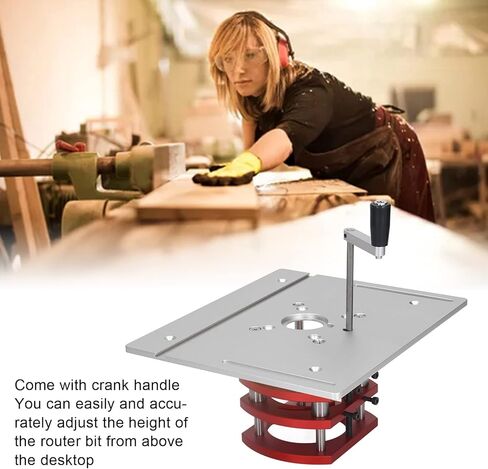 Router System Kit, Manual Lifting Router System Router Table Saw Insert Base Plate Router System Router Worktable for Woodworking Slotting Small Trimming Machine in Saudi Arabia