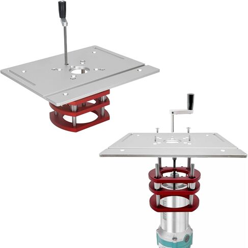 Router System Kit, Manual Lifting Router System Router Table Saw Insert Base Plate Router System Router Worktable for Woodworking Slotting Small Trimming Machine in Saudi Arabia