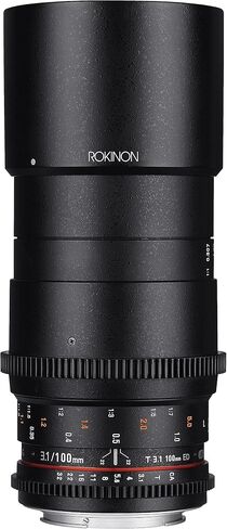 Rokinon Cine DS 100mm T3.1 ED UMC Full Frame Telephoto Macro Cine Lens for Canon EF Digital SLR Cameras (Renewed) in Saudi Arabia