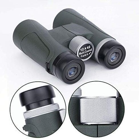 Monoculars Telescope High Power 12X42 Roof Prism Binoculars for Adults, Professional Metal Focusing Telescope for Bird Watching Travel Stargazing Sports-BAK4 Prism Lens Binoculars in Saudi Arabia