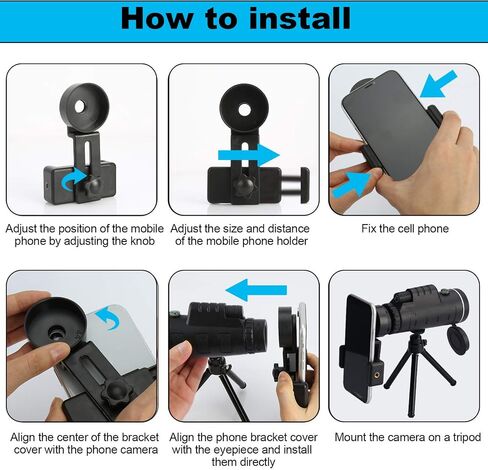 Monoculars Telescope High Power 40x60 High-Power Monoculars for Smartphones, Waterproof Zoom for Adult Bird Watching Outdoor Travel Sightseeing Binoculars in Saudi Arabia