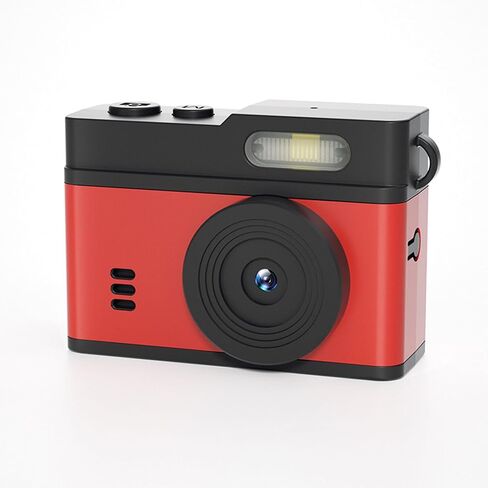 Small Camera 1080P HD Video Recorder, Keychain Digital Camcorder with LED Fill Light and Creative Filters, 0.96" HD Display, Portable Tiny Camera for Travel Vlog (Black Red) in Saudi Arabia