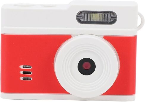 كاميرا Diydeg Mini Keychain، 0.96 بوصة 1080 بكسل 12 ميجابكسل كاميرا رقمية قديمة مع ضوء فلاش LED، شاشة ملونة، كاميرا فيديو صغيرة عتيقة الحركة، محمولة (أسود برتقالي) in Kuwait