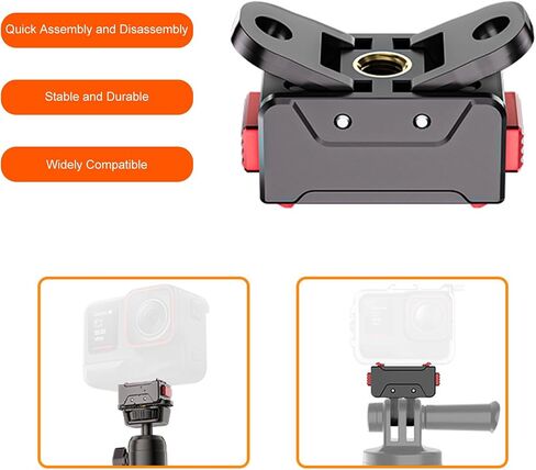 Yoidesu Extenable Foldable Camera Tripod, 4 Sections Magnetic Camera Mount with 360 Ball Head, Travel Selfie Stick Compatible with Insta Ace Pro/Ace Pro 2 in Saudi Arabia