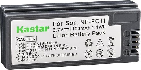 استبدال بطارية Kastar لسوني NP-FC11 NP-FC10 وسوني سايبر شوت DSC-F77 DSC-FX77 DSC-P10 DSC-P12 DSC-P2 DSC-P3 DSC-P5 DSC-P7 DSC-P8 DSC-P8E DSC-P8S DSC-P8R DSC-P8L DSC-P9 DSC-V1 in Kuwait