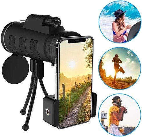 Monoculars for Adults High Power, Telescope High Definition Outdoor Products Double Tone High Power with Compass Function 40X60 Binoculars in Saudi Arabia