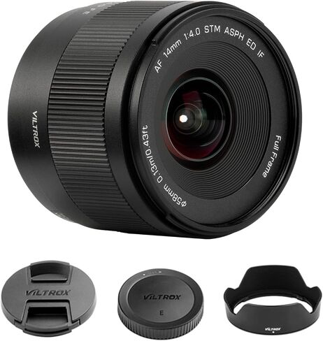VILTROX AF 14mm F4.0 Air Autofocus Lens, Full-Frame Large Aperture Lens for Sony FE-Mount Cameras A7SIII A7II A7RIII A7IV A7RIV A9 A1 FX3 A7RV ZVE1 A7CR A7CII A9III in Saudi Arabia