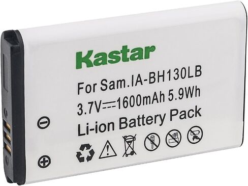 Kastar Battery (1-Pack) for Samsung IA-BH130LB BH130LB and Samsung SMX-C10, SMX-C14, SMX-C20, SMX-C24, SMX-K40, SMX-K44, SMX-K45 Cameras in Saudi Arabia