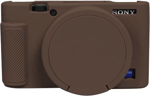 Easy Hood RX100 Case, Silicone Camera Case Lightweight Soft Carrying Cover with Removable Lens Cover for Sony DSC-RX100 III / RX100 V / RX100 IV / RX100 VII DSLR Camera (Brown) in Kuwait