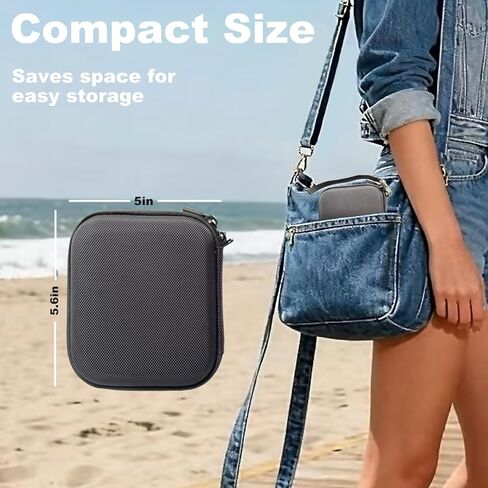 Hard Protective Carrying Case for Insta360 GO Ultra Shockproof Water-Resistant EVA Shell Travel Storage Bag with Custom Fit Compartments, Carabiner Clip and Wrist Strap Ultra Compact Cover Case Bag in Kuwait