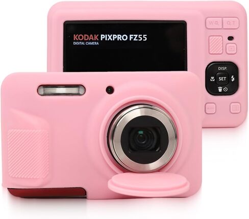 حافظة لكاميرا Kodak PIXPRO FZ55 الرقمية، حافظة ناعمة مضادة للخدش، غطاء عدسة واقٍ من السيليكون الناعم لملحقات كاميرا Kodak Pixpro Fz55 DSLR (مسحوق جيلي) in Saudi Arabia