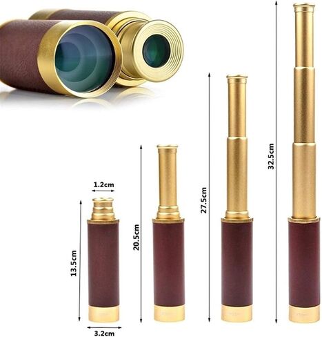 Monoculars for Adults High Power, Pirates of The Caribbean 25x30 Monocular Telescope Optics l Brass Spyglass Maritime Outdoor Camping Binoculars in Saudi Arabia