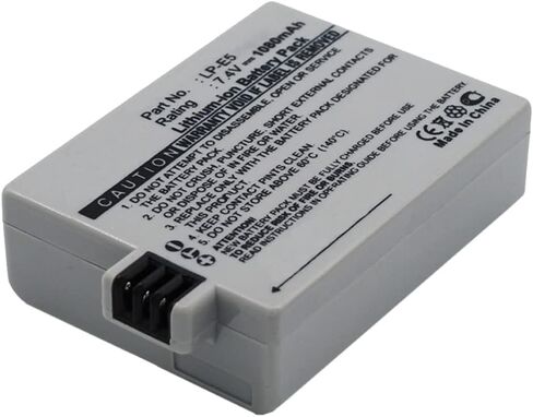 Synergy Digital Camera Battery, Compatible with Canon EOS 500D Digital Camera, (Li-ion, 7.4V, 1080mAh) Ultra High Capacity, Replacement for Canon LP-E5 Battery in Saudi Arabia