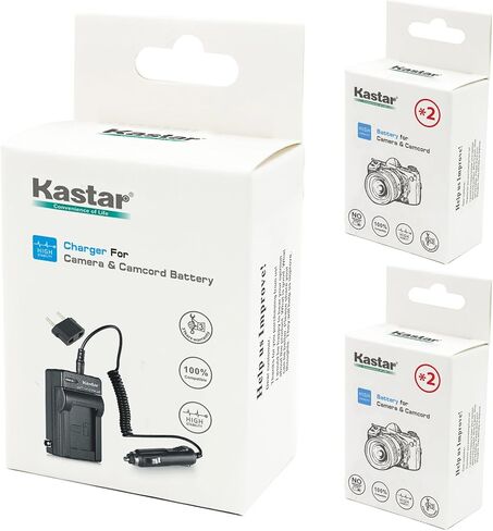 Kastar Battery 3 Pack + Charger for Sony NP-FV30 NP-FV40 NP-FV50 & Sony Handycam HDR-CX380 430V 900 580V 760V HDR-PJ540 650V HDR-PV710V 790V 810 HDR-TD30V FDR-AX100 DCR-SR DCR-SX HDR-CX HDR-XR Series in Saudi Arabia