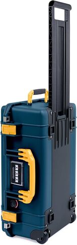 Pelican Air 1535 Carry-on Case by ColorCase - Deep Pacific Blue - Medium Size Waterproof Case with TrekPak Divider System & Mesh Lid Organizer - Black Handles & Latches in Kuwait