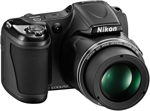 كاميرا نيكون COOLPIX L820 16 ميجابكسل CMOS الرقمية مع عدسة تكبير 30x وفيديو عالي الدقة 1080 بكسل (أحمر) (الطراز القديم) in Saudi Arabia