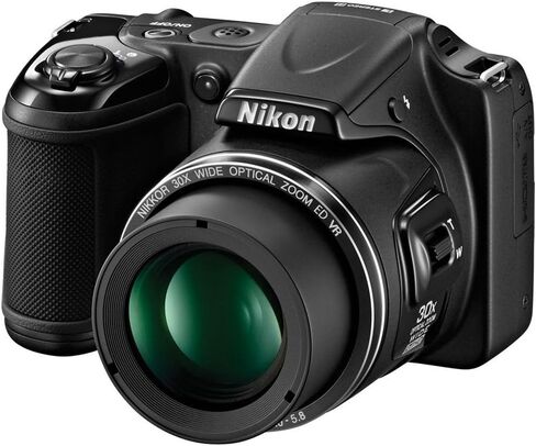 كاميرا نيكون COOLPIX L820 16 ميجابكسل CMOS الرقمية مع عدسة تكبير 30x وفيديو عالي الدقة 1080 بكسل (أحمر) (الطراز القديم) in Saudi Arabia