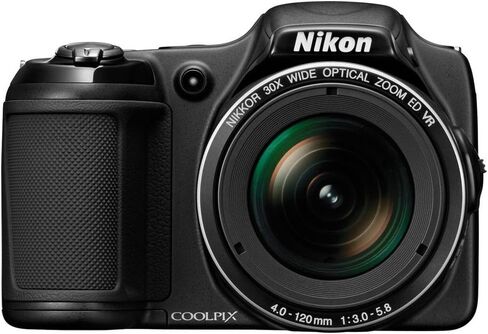 كاميرا نيكون COOLPIX L820 16 ميجابكسل CMOS الرقمية مع عدسة تكبير 30x وفيديو عالي الدقة 1080 بكسل (أحمر) (الطراز القديم) in Saudi Arabia