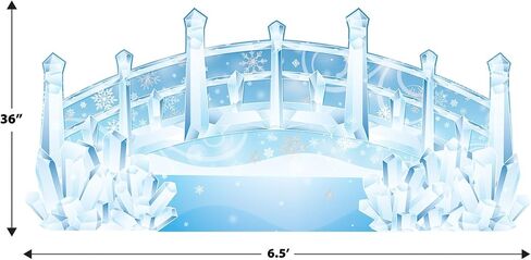 Winter Wonderland Bridge Christmas Photo Prop Decoration - 6.5' - Blue in Saudi Arabia