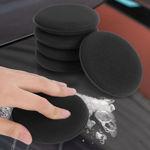 5PCS Microfiber Wax Applicator Pads, Car Wax Applicator, Buffing & Detail Polishing Foam Pads for Car Cleaning and Fine Polishing in Saudi Arabia