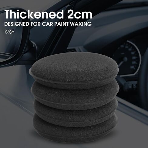 5PCS Microfiber Wax Applicator Pads, Car Wax Applicator, Buffing & Detail Polishing Foam Pads for Car Cleaning and Fine Polishing in Saudi Arabia